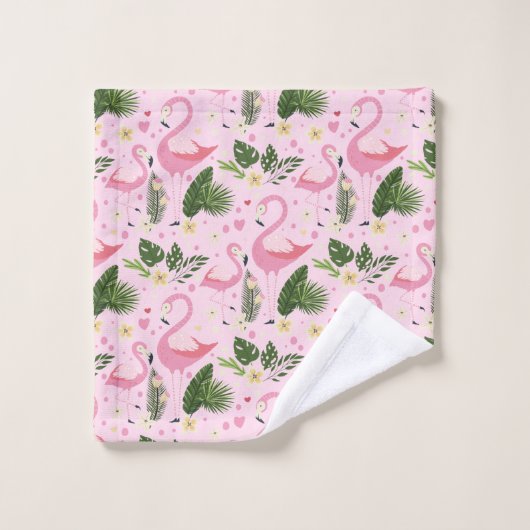 Flamingo Summer Collectie One Design 8 Bad Handdoek (Wasdoekje)
