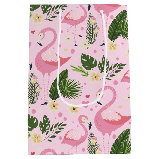 Flamingo Summer Collectie One Design 8 Medium Cadeauzakje (Achterkant)