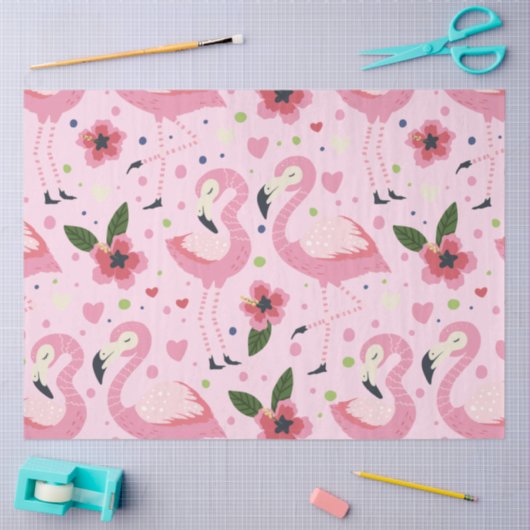 Flamingo Summer Collectie One Design 9 Tissuepapier (Craft)
