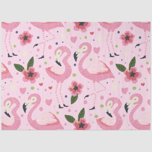 Flamingo Summer Collectie One Design 9 Tissuepapier (Voorkant)