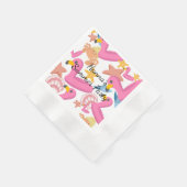 Flamingo summer party servet (Hoek)