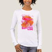 Flamingo Summer Pink Tri-Blend Shirt (Voorkant volledig)