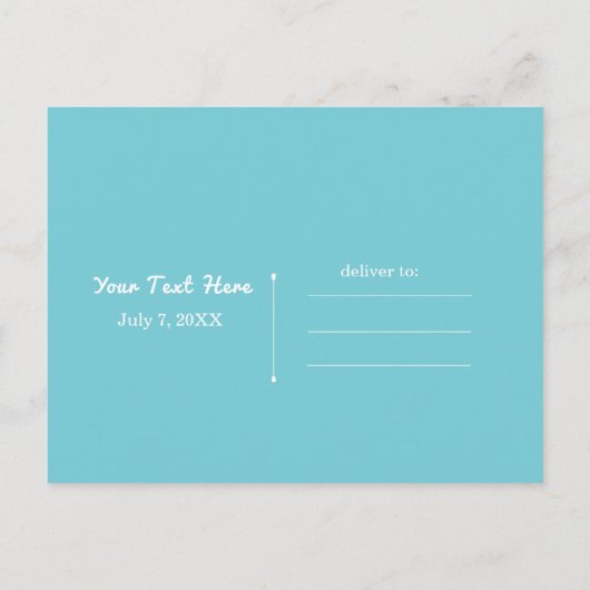 Flamingo Summer POOL PARTY Beach Bewaar de datum Aankondigingskaart (Achterkant)