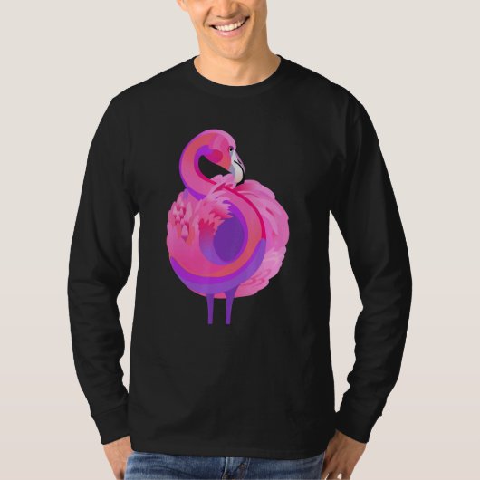Flamingo Summer Time T-shirt (Voorkant)