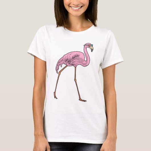 Flamingo Sunglasses T-shirt (Voorkant)