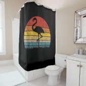 Flamingo Sunset Flamingo Gift Douchegordijn (In situ)