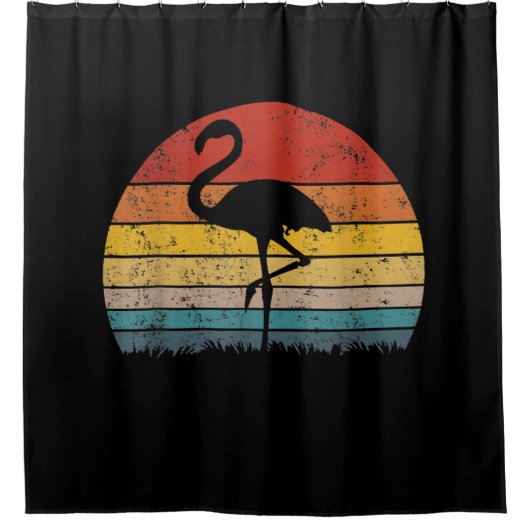 Flamingo Sunset Flamingo Gift Douchegordijn (Voorkant)