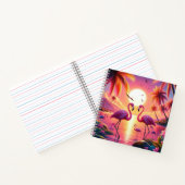 Flamingo Sunset notitieboek! Notitieboek (Binnen)