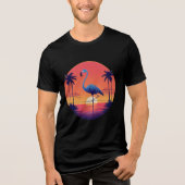Flamingo Sunset Serenity T-shirt (Voorkant)