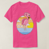 Flamingo Sunset T-shirt (Design voorkant)