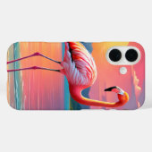 Flamingo Sunset Tropisch strand Case-Mate iPhone Case (Achterkant (horizontaal))