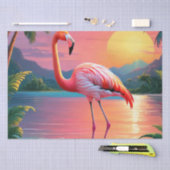 Flamingo Sunset Tropisch strand Tissuepapier (Craft)