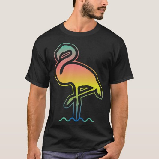 Flamingo Sunset Vibes  Summer Family Vacation Isla T-shirt (Voorkant)