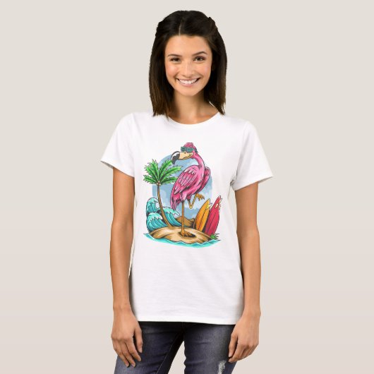 Flamingo T-shirt (Voorkant volledig)