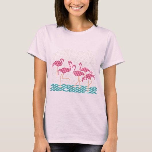flamingo t-shirt (Voorkant)