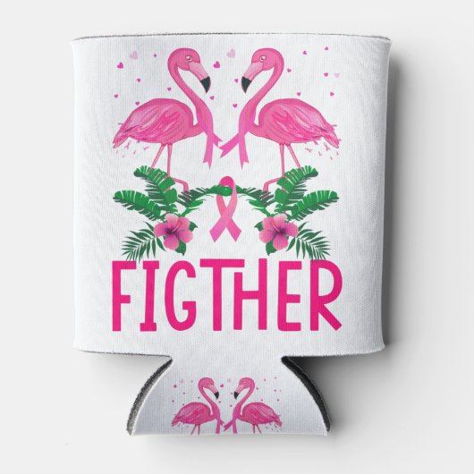 Flamingo T-Shirt Blikjeskoeler (Voorkant)