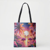 Flamingo tas! tote bag (Voorkant)