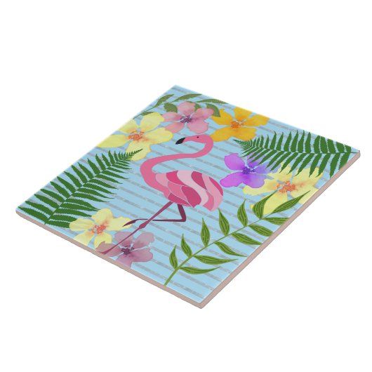 Flamingo Tegeltje (Zijkant)