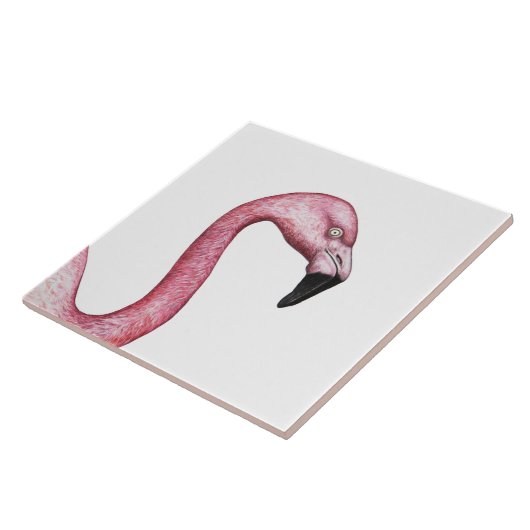 Flamingo Tegeltje (Zijkant)