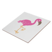 Flamingo Tegeltje (Zijkant)