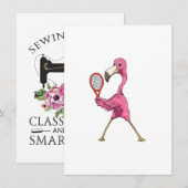 flamingo tennis flamingo die tennis speelt flaming kaart (Voorkant / Achterkant)
