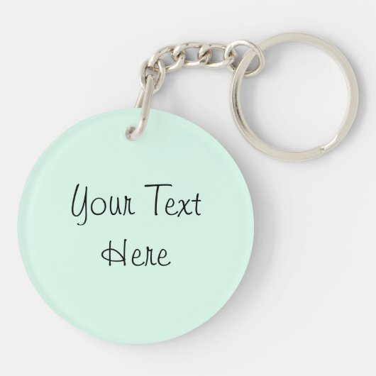 Flamingo Text back acrylic sleutelhanger green (Achterkant)