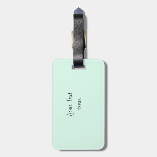 Flamingo 'Text' bagagelabel green (Achterkant verticaal)