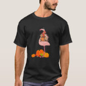 Flamingo Thanksgiving Halloween T-shirt (Voorkant)
