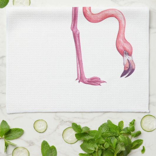 Flamingo Theedoek (Gevouwen)