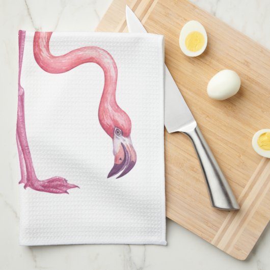 Flamingo Theedoek (Quarter Fold)