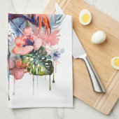 Flamingo Theedoek (Quarter Fold)