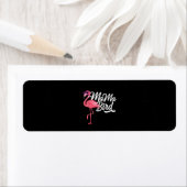Flamingo Theme Birthday Gift - Mama Bird Flamingo Etiket (Insitu)