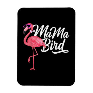 Flamingo Theme Birthday Gift - Mama Bird Flamingo Magneet