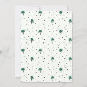 Flamingo Thmed Bachelorette Party Kaart (Achterkant)