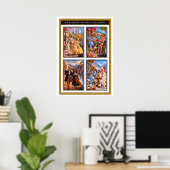 Flamingo & Tiger — Four Seasons, One Journey Poste Poster (Thuiskantoor)
