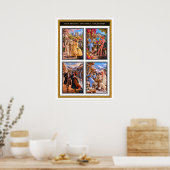 Flamingo & Tiger — Four Seasons, One Journey Poste Poster (Keuken)