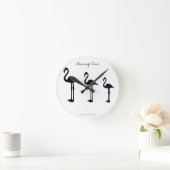 Flamingo Tijd Minimalistische Wandklok (Huis)