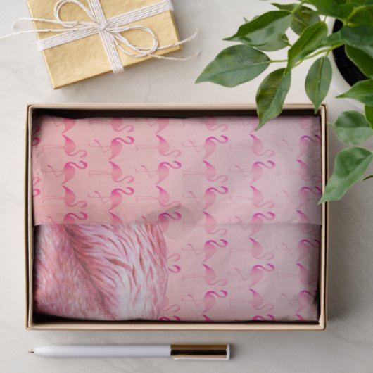 Flamingo Tissue Paper Tissuepapier (Geschenk)