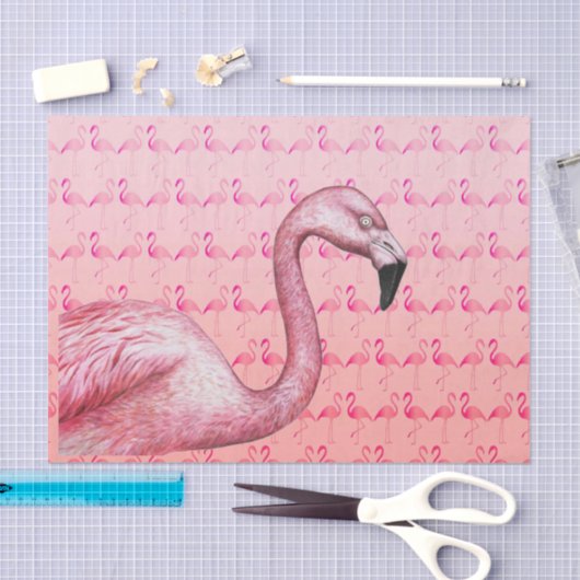 Flamingo Tissue Paper Tissuepapier (Craft)