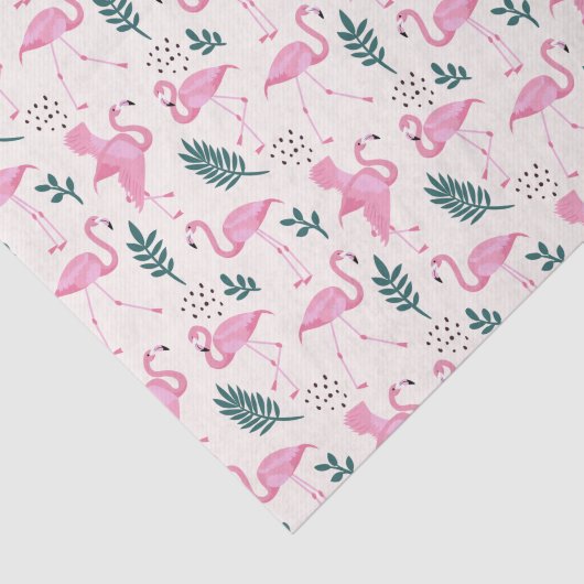 Flamingo Tissuepapier (Detail)
