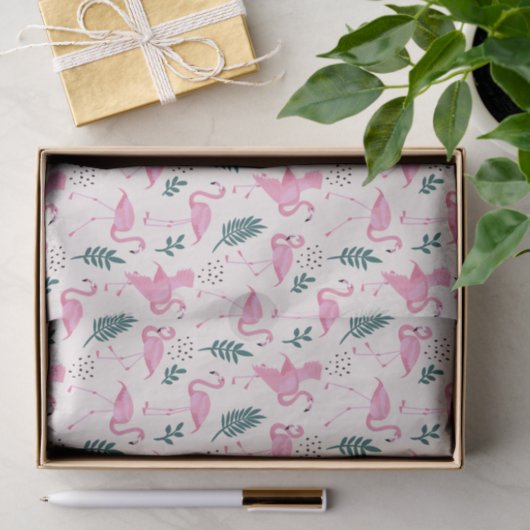 Flamingo Tissuepapier (Geschenk)