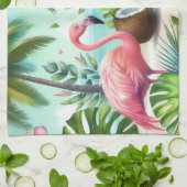 Flamingo Toevlucht Theedoek (Gevouwen)