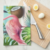 Flamingo Toevlucht Theedoek (Quarter Fold)
