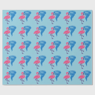 Flamingo Tornado Bold Moderne Grafische Kunst Cadeaupapier