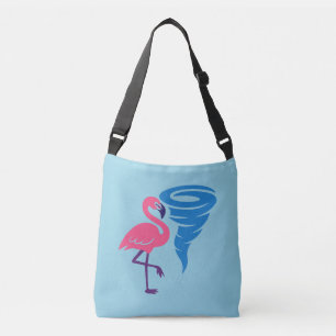 Flamingo Tornado Bold Moderne Grafische Kunst Crossbody Tas
