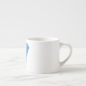 Flamingo Tornado Bold Moderne Grafische Kunst Espresso Kop (Rechts)