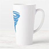 Flamingo Tornado Bold Moderne Grafische Kunst Latte Mok (Rechts)
