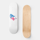 Flamingo Tornado Bold Moderne Grafische Kunst Persoonlijk Skateboard (Voorkant)
