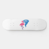 Flamingo Tornado Bold Moderne Grafische Kunst Persoonlijk Skateboard (Horizontaal)