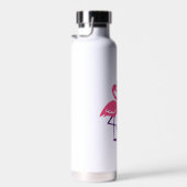 Flamingo Tornado Bold Moderne Grafische Kunst Waterfles (Rechts)